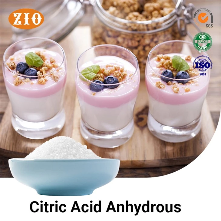 Factory Direct Supply Anhydrous Citric Acid Food Grade Addtives suppliers